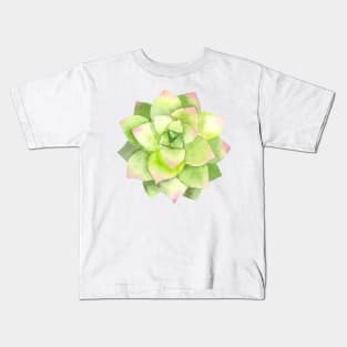 Green Flower Kids T-Shirt